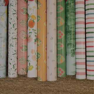 Como Toile Wrapping Paper