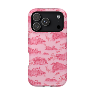 Como Toile iPhone Case in Dahlia